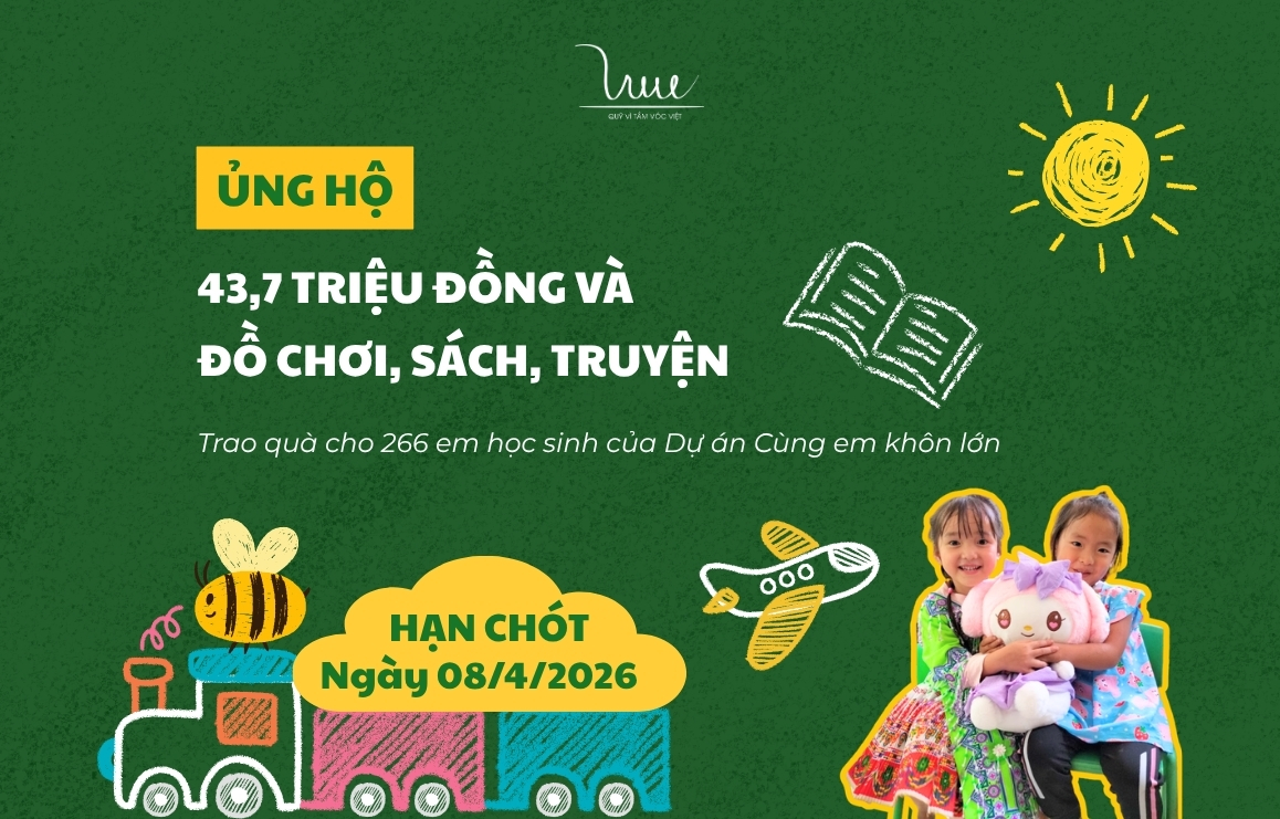 [Dự án 13] Gây quỹ 43,7 triệu đồng trao tặng 266 suất quà cho dự án Cùng em khôn lớn
